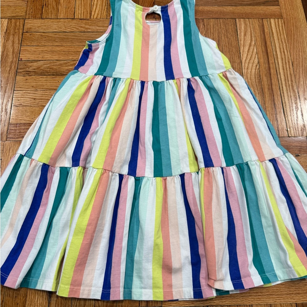 Tea Collection Colorful Striped Kids Dress size 7
